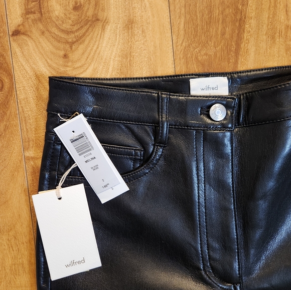 Aritzia Vegan Leather Pants - Picture 3 of 7